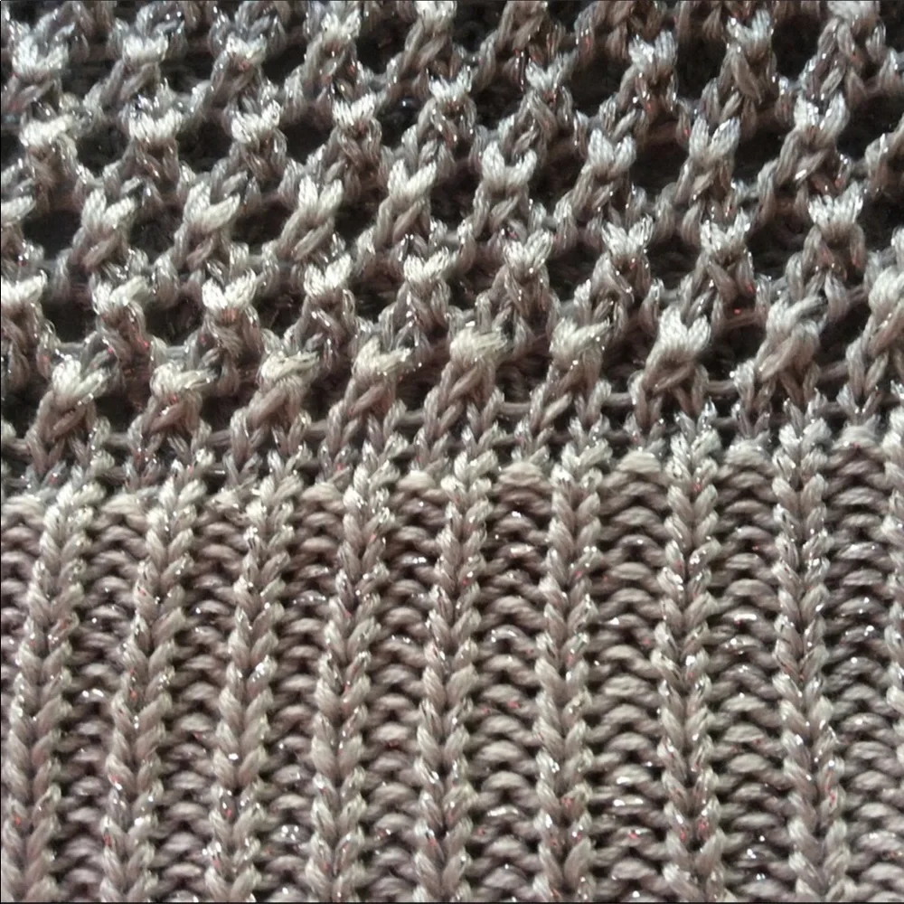LUCKY BRAND SILVER CROCHET SWEATER NWT JUNIORS XL